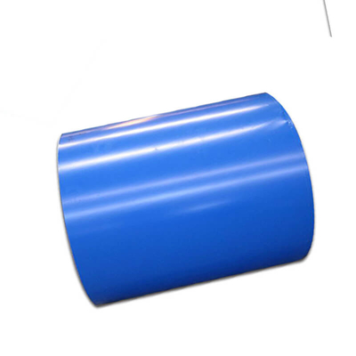 SGS Ral কালার ব্লু PPGI কয়েল AZ121-Z150 প্রিপেইন্টেড গ্যালভালুম স্টিল রোল PE প্রলিপ্ত