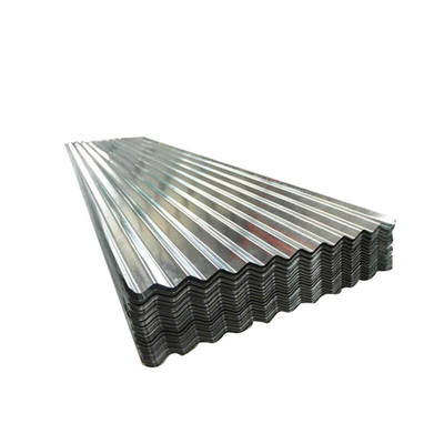 SGCC ঢেউতোলা লোহার ছাদ 762-1250mm 4x8 গ্যালভানাইজড ঢেউতোলা ইস্পাত শীট