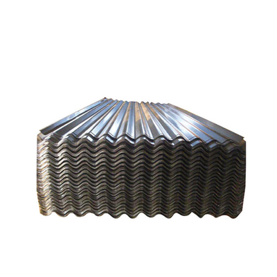 SGCC ঢেউতোলা লোহার ছাদ 762-1250mm 4x8 গ্যালভানাইজড ঢেউতোলা ইস্পাত শীট