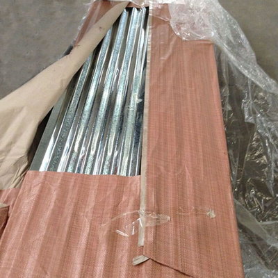 গ্যালভানাইজড শিট মেটাল ছাদ 508/610MM শক্তিশালী জারা প্রতিরোধের