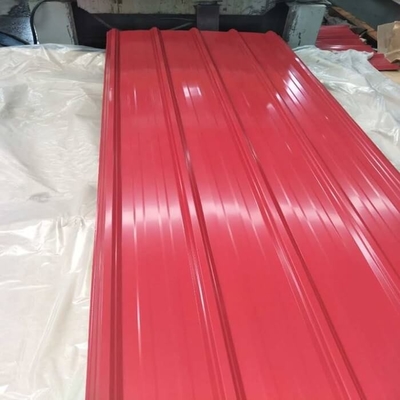 30-275g/M2 রঙিন প্রলিপ্ত ছাদ শীট 600-1100mm সাদা ঢেউতোলা ধাতব ছাদ