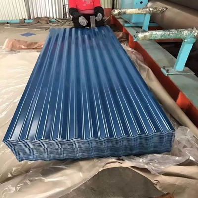 ISO 9001 লাল প্রি পেইন্টেড আয়রন শিট 610 মিমি রঙিন ঢেউতোলা ছাদ