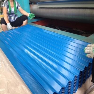 0.4mm-3.0mm পুরুত্ব PPGI ছাদ শীট গ্যালভানাইজড ঢেউতোলা 600mm-1250mm প্রস্থ
