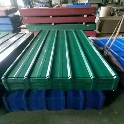 0.4mm-3.0mm পুরুত্ব PPGI ছাদ শীট গ্যালভানাইজড ঢেউতোলা 600mm-1250mm প্রস্থ