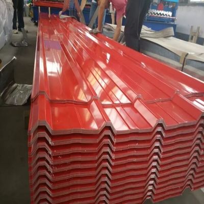 SGHC রঙিন ছাদ শীট 0.3--1.0 মিমি রঙিন প্রলিপ্ত টাইলস