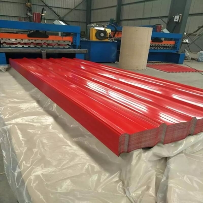 ISO 18001 দস্তা প্রলিপ্ত ছাদ শীট AZ160 নীল রঙের ছাদ প্লেট