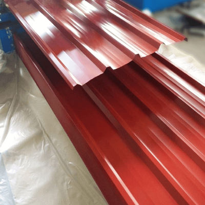 রাল প্রিপেইন্ট করা ঢেউতোলা ছাদের শীট জিরো রেগুলার স্প্যানগেল গরম ডুবানো ছাদ