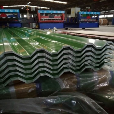 ISO 18001 দস্তা প্রলিপ্ত ছাদ শীট AZ160 নীল রঙের ছাদ প্লেট