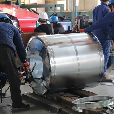 ISO9001 স্টিল গ্যালভানাইজড কয়েল Z30 - 150g/M2 হট ডিপড স্টিল কয়েল