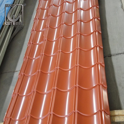 60-275g/M2 দস্তা আবরণ PPGI ছাদ শীট 1000mm-6000mm দৈর্ঘ্য সহ