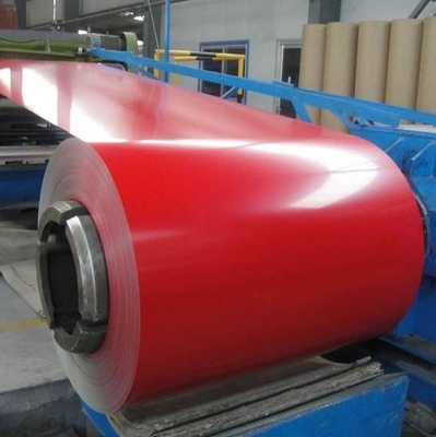 ISO9001 লাল প্রিপেইন্টেড গ্যালভানাইজড স্টিল কয়েল জি শিট জিরো স্প্যাঙ্গল পিপিজিআই 610 মিমি