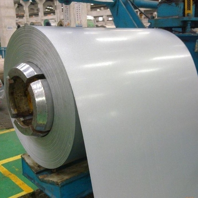 ASTM A792 Dx51d PE লেপ প্রাইম PPGI PPGL ব্রাজিল Ral9003 ফিল্মের সাথে প্রিপেইন্ট করা গ্যালভালুম স্টিল কয়েল